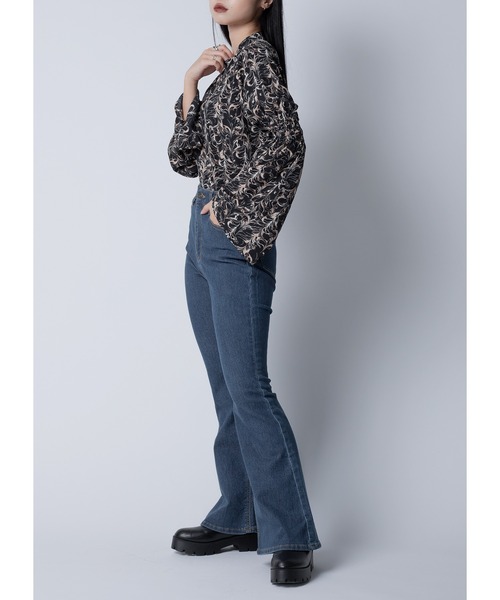 Adoon plain（アドーンプレーン）の「トライアングルネックブラウス（シャツ/ブラウス・レディース・ホワイト/ブラック/グレー/ブラック系その他・FREE）」の19枚目の写真