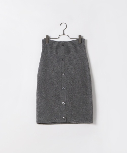 yuw（ユウ）の「モジュールニットワンピース　294801（ワンピース・レディース・ブラック/グレー・FREE）」の6枚目の写真