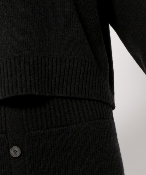 yuw（ユウ）の「モジュールニットワンピース　294801（ワンピース・レディース・ブラック/グレー・FREE）」の14枚目の写真