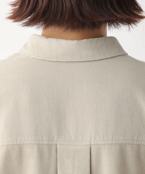 LEPSIM（レプシィム）の「コーデュロイロングシャツワンピース　162177（ワンピース・レディース・グレイッシュベージュ/ブルー/ブラウン・FREE）」の19枚目の写真