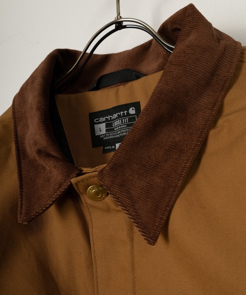 Carhartt（カーハート）の「【Carhartt/カーハート】Blanket-Lined Duck Chore Coat/ブランケットライナー ダックチョアコート（カバーオール・メンズ・ブラウン/ブラック・M/L/XL）」の4枚目の写真