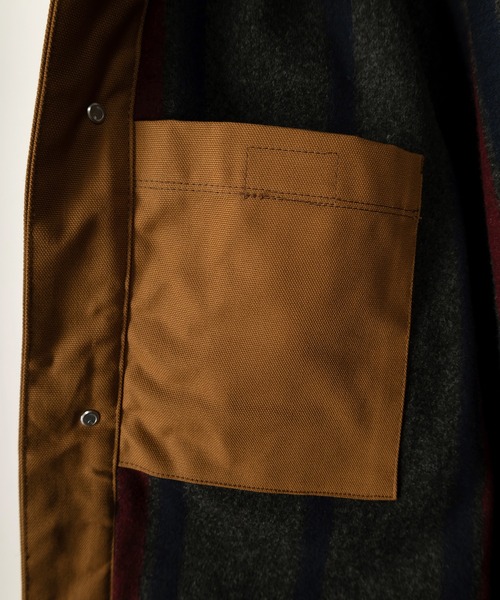 Carhartt（カーハート）の「【Carhartt/カーハート】Blanket-Lined Duck Chore Coat/ブランケットライナー ダックチョアコート（カバーオール・メンズ・ブラウン/ブラック・M/L/XL）」の7枚目の写真