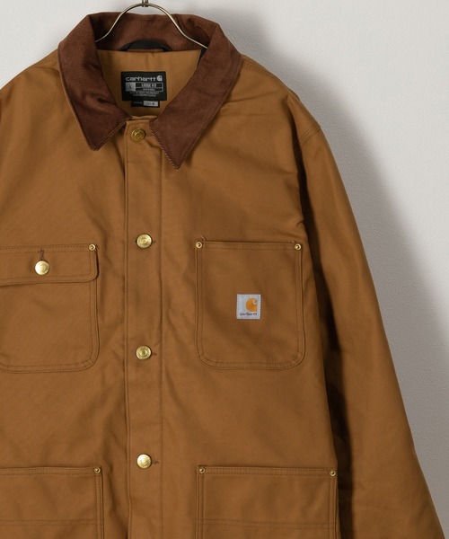 Carhartt（カーハート）の「【Carhartt/カーハート】Blanket-Lined Duck Chore Coat/ブランケットライナー ダックチョアコート（カバーオール・メンズ・ブラウン/ブラック・M/L/XL）」の13枚目の写真