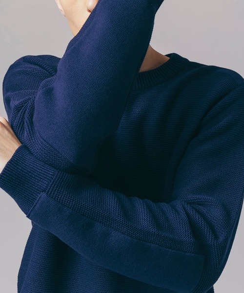 LACOSTE（ラコステ）の「ミドルゲージミリタリーニットセーター（ニット/セーター・メンズ・モスグリーン/ネイビー/ブラック・2/3/4/5）」の14枚目の写真