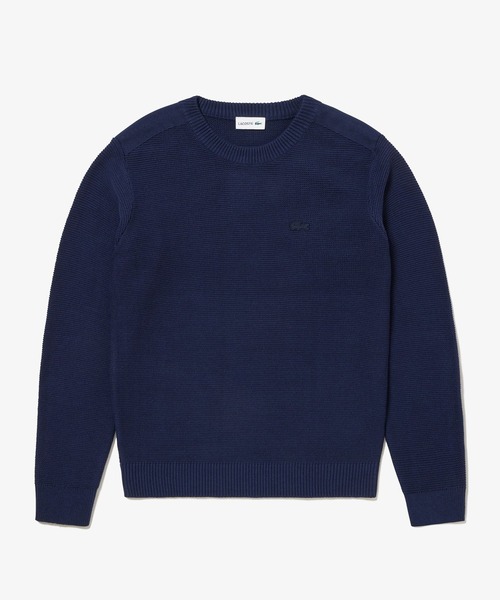 LACOSTE（ラコステ）の「ミドルゲージミリタリーニットセーター（ニット/セーター・メンズ・モスグリーン/ネイビー/ブラック・2/3/4/5）」の12枚目の写真