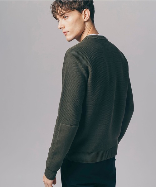 LACOSTE（ラコステ）の「ミドルゲージミリタリーニットセーター（ニット/セーター・メンズ・モスグリーン/ネイビー/ブラック・2/3/4/5）」の18枚目の写真