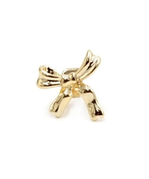 リボンデザイン ピアス(片耳用) ribbon earring silver925 りぼん片耳ピアス #LJ20015P | LANIE