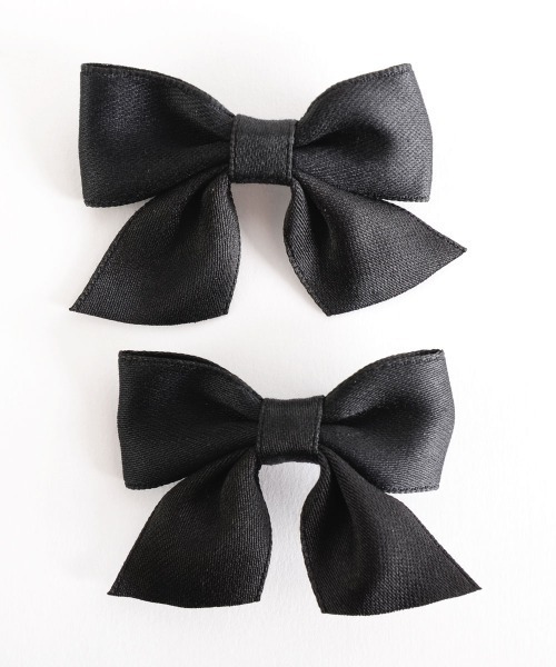 VIBGYOR Women（ヴィブジョー　ウィメン）の「【float】ガーリー カラフル リボン ヘアクリップ【2個セット/8色展開】（バレッタ/ヘアクリップ・レディース・ピンク/ブルー/パープル/ブラック/イエロー/レッド/ネイビー/グリーン・FREE）」の11枚目の写真