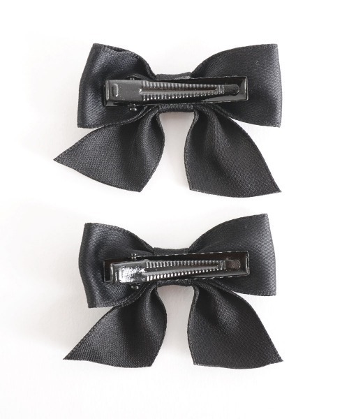 VIBGYOR Women（ヴィブジョー　ウィメン）の「【float】ガーリー カラフル リボン ヘアクリップ【2個セット/8色展開】（バレッタ/ヘアクリップ・レディース・ピンク/ブルー/パープル/ブラック/イエロー/レッド/ネイビー/グリーン・FREE）」の12枚目の写真