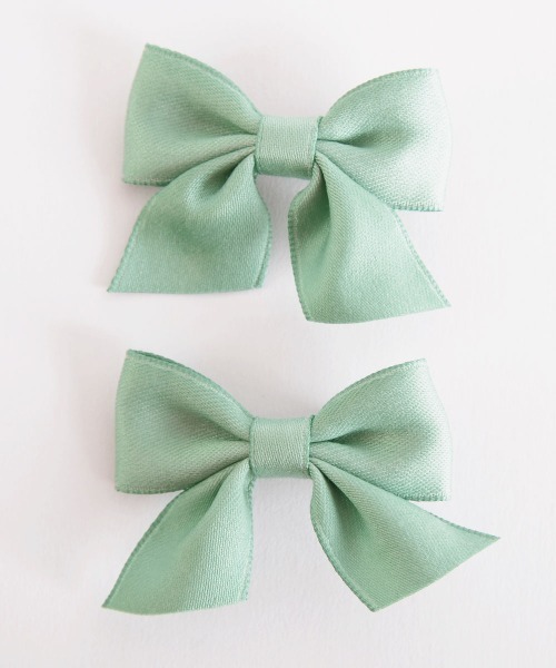 VIBGYOR Women（ヴィブジョー　ウィメン）の「【float】ガーリー カラフル リボン ヘアクリップ【2個セット/8色展開】（バレッタ/ヘアクリップ・レディース・ピンク/ブルー/パープル/ブラック/イエロー/レッド/ネイビー/グリーン・FREE）」の14枚目の写真