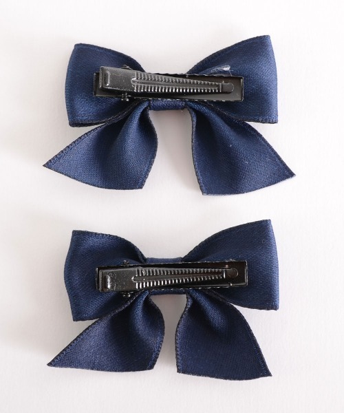 VIBGYOR Women（ヴィブジョー　ウィメン）の「【float】ガーリー カラフル リボン ヘアクリップ【2個セット/8色展開】（バレッタ/ヘアクリップ・レディース・ピンク/ブルー/パープル/ブラック/イエロー/レッド/ネイビー/グリーン・FREE）」の18枚目の写真