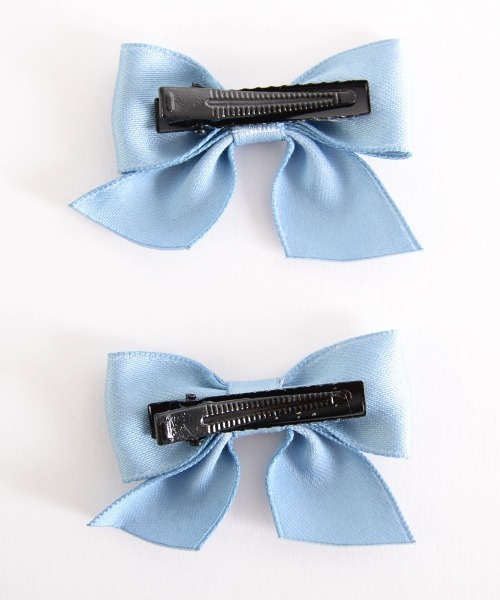 VIBGYOR Women（ヴィブジョー　ウィメン）の「【float】ガーリー カラフル リボン ヘアクリップ【2個セット/8色展開】（バレッタ/ヘアクリップ・レディース・ピンク/ブルー/パープル/ブラック/イエロー/レッド/ネイビー/グリーン・FREE）」の21枚目の写真