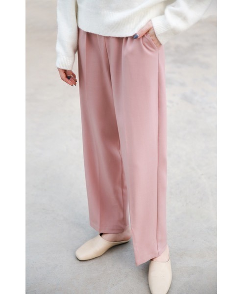 chuclla（チュクラ）の「セミワイド カラースラックス chw22a107（スラックス・レディース・ミント/グリーン/ライトブルー/ベージュ/アイボリー/スモークピンク/ブルー/ネイビー/テラコッタ・L/M/S/XL/XS/XXS）」の9枚目の写真