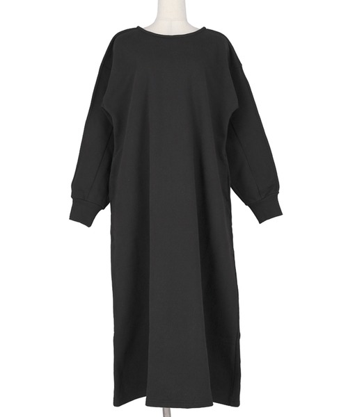 coca（coca）（コカ）の「アウトシームスウェットワンピース（ワンピース・レディース・ブラック/イエロー・M/L）」の15枚目の写真