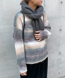 feepur | 【ハンドウォッシャブル】ウール混グラデーションオーバーニット(ニット/セーター)