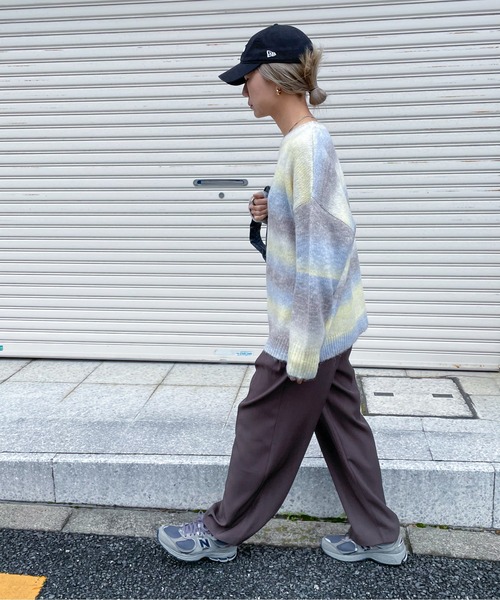 feepur（フェピュール）の「【ハンドウォッシャブル】ウール混グラデーションオーバーニット（ニット/セーター・レディース・ブラウン/グリーン/イエロー・MEDIUM）」の15枚目の写真