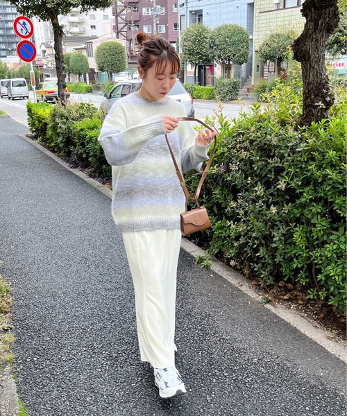 feepur（フェピュール）の「【ハンドウォッシャブル】ウール混グラデーションオーバーニット（ニット/セーター・レディース・ブラウン/グリーン/イエロー・MEDIUM）」の14枚目の写真