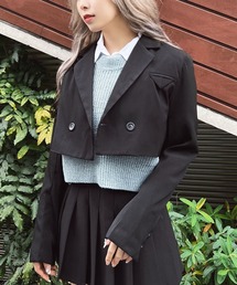 Figments | クロップドテーラードジャケット(テーラードジャケット)