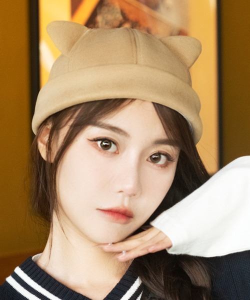 STYLEBLOCK（スタイルブロック）の「猫耳キャップ（キャップ・レディース・ブラック/ブラウン系その他/グレー/カーキ/ライトグリーン/グリーン・FREE）」の5枚目の写真