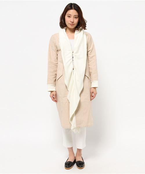 OUTLET（アウトレット）の「【WHO'S WHO gallery】MFcomanclgown（その他アウター・レディース・ベージュ/カーキ・FREE）」の4枚目の写真