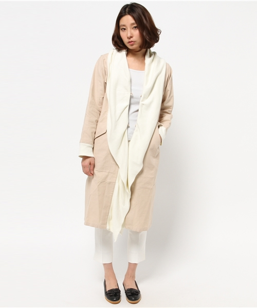 OUTLET（アウトレット）の「【WHO'S WHO gallery】MFcomanclgown（その他アウター・レディース・ベージュ/カーキ・FREE）」の7枚目の写真