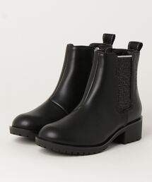 NUOVO ヌオーヴォ SIDEGORE(19-24) ガールズブーツ N9324J BLACK