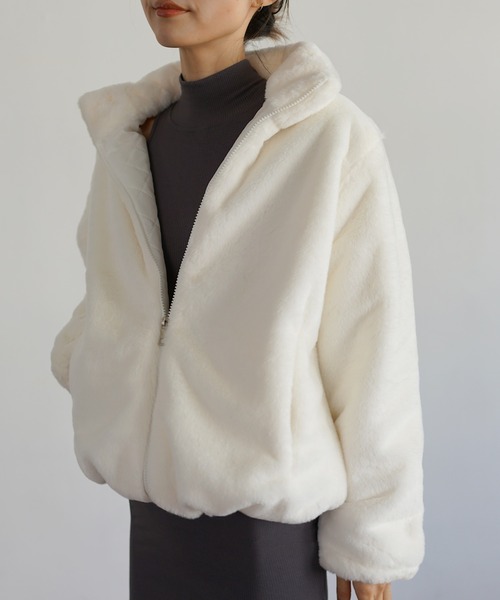 Mela（メラ）の「FUR ZIP COAT（その他アウター）」 - WEAR