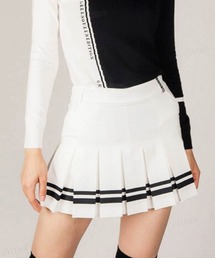 Dalfwin | 2022 AW 秋冬 韓国GOLF 配色ラインミニプリーツスカート　スカート レディース ゴルフウェア(スカート)