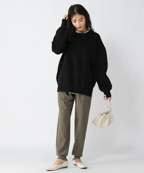 BARNYARDSTORM - BARNYARDSTORM スウェットライクニット ネイビー ニット S セール】BARNYARDSTORM / スウェットライクニット（Tシャツ