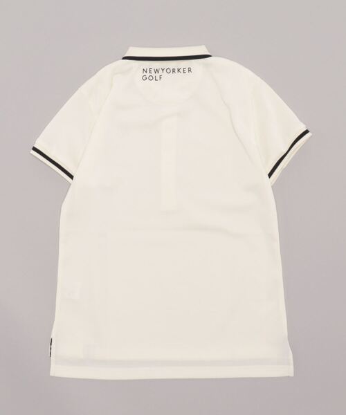 NEWYORKER GOLF(ニューヨーカーゴルフ)の「ラインドポロシャツ(ポロシャツ・レディース・アイボリー/ブルー/ブラック/ネイビー・M/L/S)」の10枚目の写真