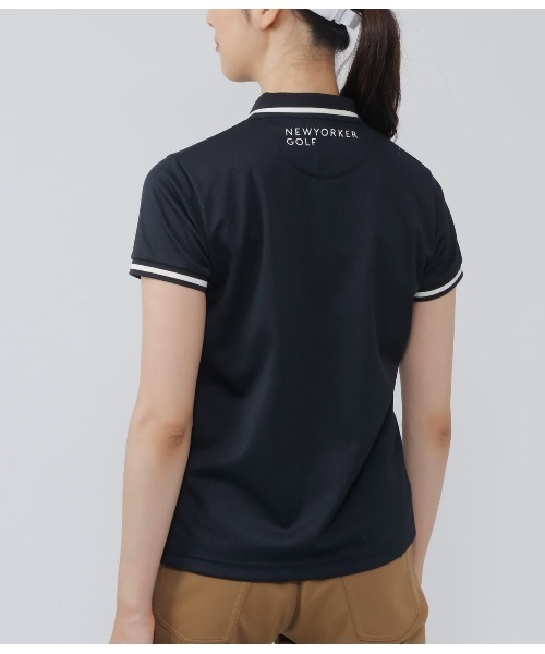 NEWYORKER GOLF(ニューヨーカーゴルフ)の「ラインドポロシャツ(ポロシャツ・レディース・アイボリー/ブルー/ブラック/ネイビー・M/L/S)」の17枚目の写真