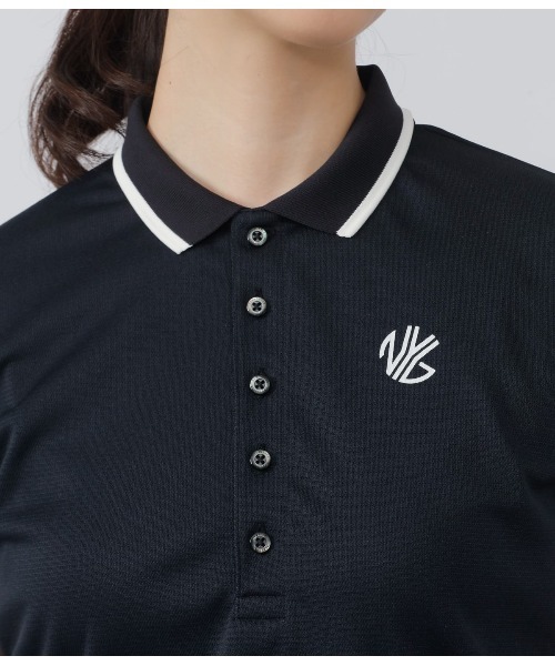 NEWYORKER GOLF(ニューヨーカーゴルフ)の「ラインドポロシャツ(ポロシャツ・レディース・アイボリー/ブルー/ブラック/ネイビー・M/L/S)」の20枚目の写真