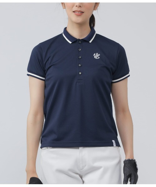 NEWYORKER GOLF(ニューヨーカーゴルフ)の「ラインドポロシャツ(ポロシャツ・レディース・アイボリー/ブルー/ブラック/ネイビー・M/L/S)」の15枚目の写真