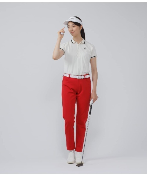 NEWYORKER GOLF(ニューヨーカーゴルフ)の「ラインドポロシャツ(ポロシャツ・レディース・アイボリー/ブルー/ブラック/ネイビー・M/L/S)」の19枚目の写真