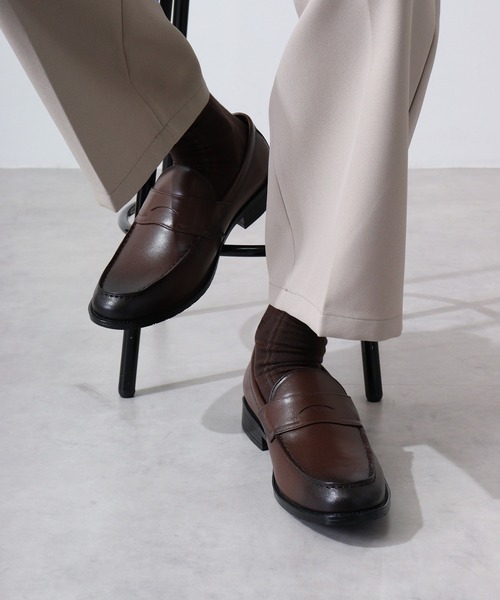 SARABANDE（サラバンド）の「SARABANDE ローヒール本革ドレスシューズ（ドレスシューズ・メンズ・イエロー系その他/ブラック系その他/ブラウン系その他2/ブラック×ホワイト/ブラック系その他2/ブラウン系その他/キャメル/ホワイト系その他2/ブラウン/ホワイト系その他/イエロー系その他2/ブラック/ブラック系その他3/ブラック系その他4/ブラウン系その他4/ブラウン系その他5/ブラウン系その他6/ブラウン系その他3・39/40/41/42/43/47/48/50/45/46/44）」の10枚目の写真
