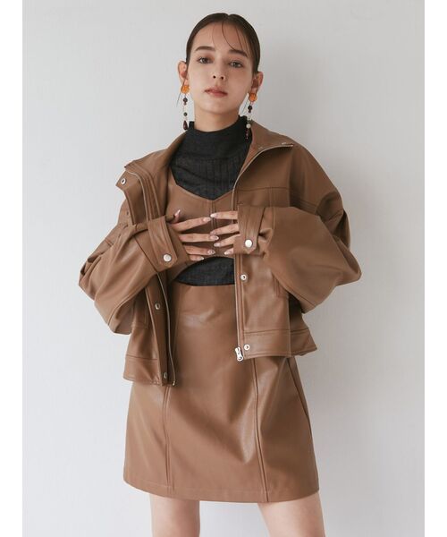 MURUA（ムルーア）の「フロントカットワンピース（ワンピース・レディース・ホワイト/ブラック/キャメル・1/2）」の10枚目の写真