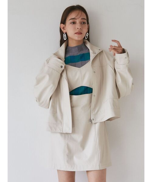 MURUA（ムルーア）の「フロントカットワンピース（ワンピース・レディース・ホワイト/ブラック/キャメル・1/2）」の12枚目の写真