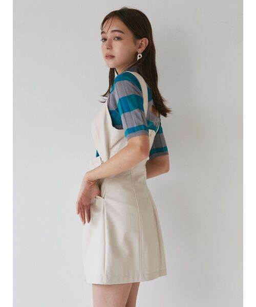 MURUA（ムルーア）の「フロントカットワンピース（ワンピース・レディース・ホワイト/ブラック/キャメル・1/2）」の13枚目の写真