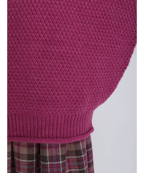 Samansa Mos2（サマンサ モスモス）の「タック編みプルオーバー（ニット/セーター・レディース・ベージュ/ピンク/キャメル・ﾌﾘ-）」の13枚目の写真