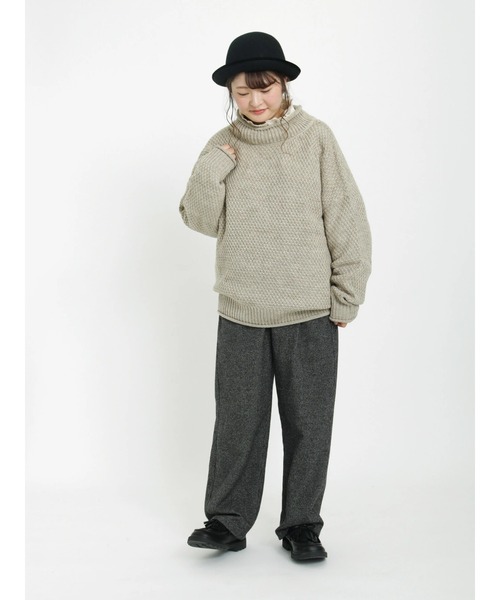 Samansa Mos2（サマンサ モスモス）の「タック編みプルオーバー（ニット/セーター・レディース・ベージュ/ピンク/キャメル・ﾌﾘ-）」の16枚目の写真