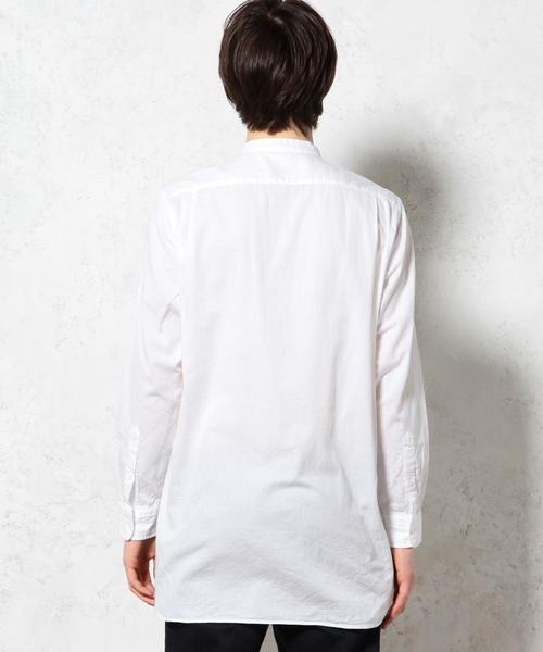 green label relaxing（グリーンレーベルリラクシング）の「PANAMA BAND/C H/PL LONG シャツ◆（シャツ/ブラウス・メンズ・ホワイト/ネイビー・SMALL/MEDIUM/LARGE）」の7枚目の写真