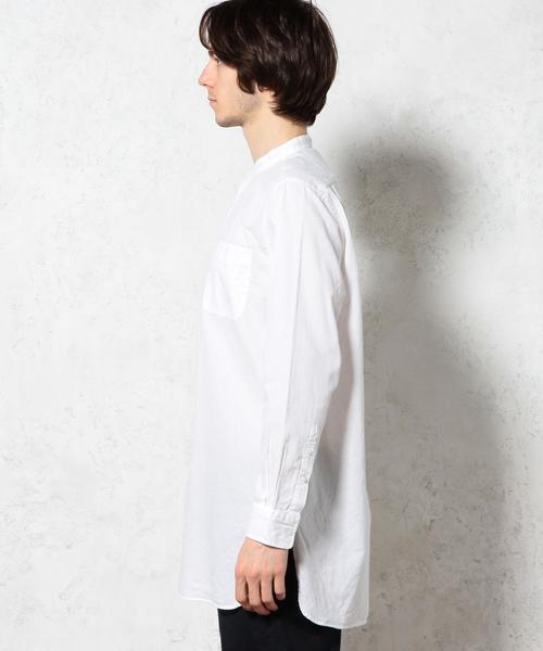 green label relaxing（グリーンレーベルリラクシング）の「PANAMA BAND/C H/PL LONG シャツ◆（シャツ/ブラウス・メンズ・ホワイト/ネイビー・SMALL/MEDIUM/LARGE）」の13枚目の写真