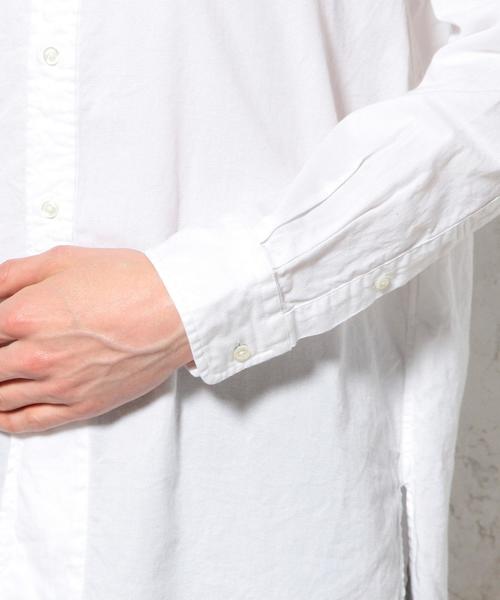 green label relaxing（グリーンレーベルリラクシング）の「PANAMA BAND/C H/PL LONG シャツ◆（シャツ/ブラウス・メンズ・ホワイト/ネイビー・SMALL/MEDIUM/LARGE）」の16枚目の写真