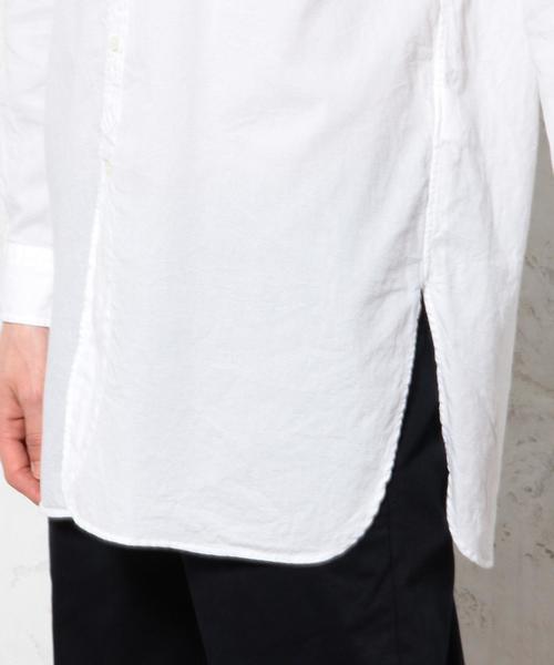 green label relaxing（グリーンレーベルリラクシング）の「PANAMA BAND/C H/PL LONG シャツ◆（シャツ/ブラウス・メンズ・ホワイト/ネイビー・SMALL/MEDIUM/LARGE）」の17枚目の写真