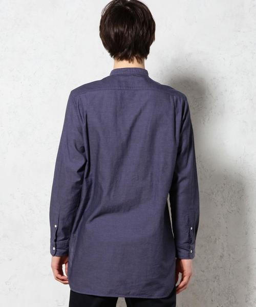 green label relaxing（グリーンレーベルリラクシング）の「PANAMA BAND/C H/PL LONG シャツ◆（シャツ/ブラウス・メンズ・ホワイト/ネイビー・SMALL/MEDIUM/LARGE）」の10枚目の写真