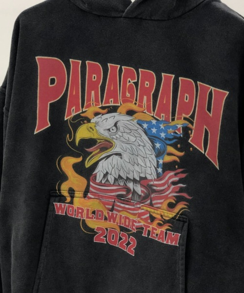 Paragraph（パラグラフ）の「A'GEM/9 × .kom『paragraph/パラグラフ』イーグル プルオーバーパーカー（パーカー・メンズ・チャコールグレー・FREE）」の7枚目の写真