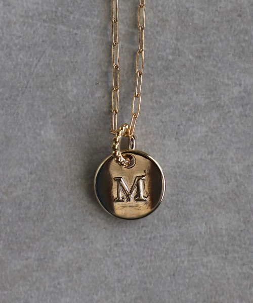 Bonjour Sagan（ボンジュールサガン）の「イニシャルプレートネックレス（ネックレス・レディース・A/Y/K/M・FREE）」の12枚目の写真