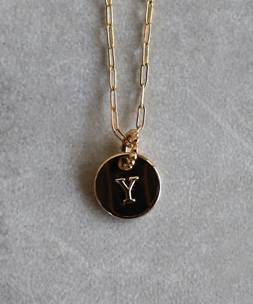 Bonjour Sagan（ボンジュールサガン）の「イニシャルプレートネックレス（ネックレス・レディース・A/Y/K/M・FREE）」の13枚目の写真
