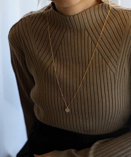 Bonjour Sagan（ボンジュールサガン）の「イニシャルプレートネックレス（ネックレス・レディース・A/Y/K/M・FREE）」の18枚目の写真