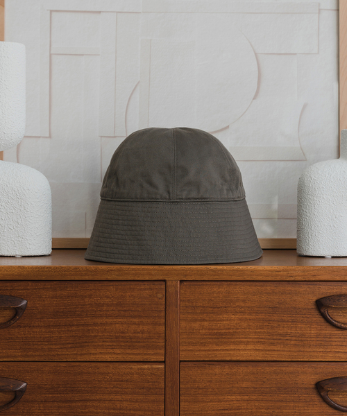 KIJIMA TAKAYUKI(キジマ タカユキ)の「【KIJIMA TAKAYUKI / キジマ タカユキ】別注 ツイル セーラーハット(ハット・メンズ・ホワイト×ホワイト/カーキ/ブラック・FREE)」の3枚目の写真